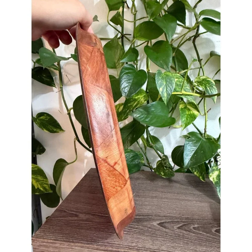 Vintage Wood Parquet Serving Tray